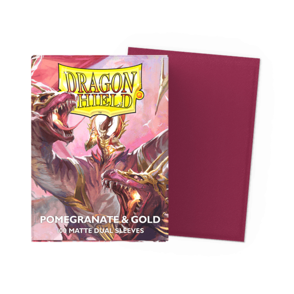 Protectores Dragon Shield Matte - Pomegranate & Gold