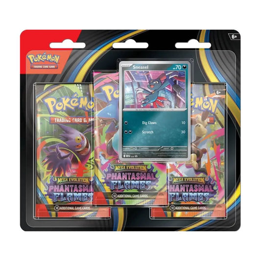 PREVENTA Mega Evolutions – Phantasmal Flames - 3-Pack Blister ING