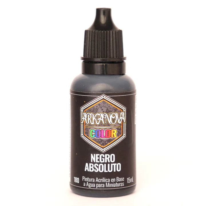 Arkanova Pintura Negro Absoluto 15 mL