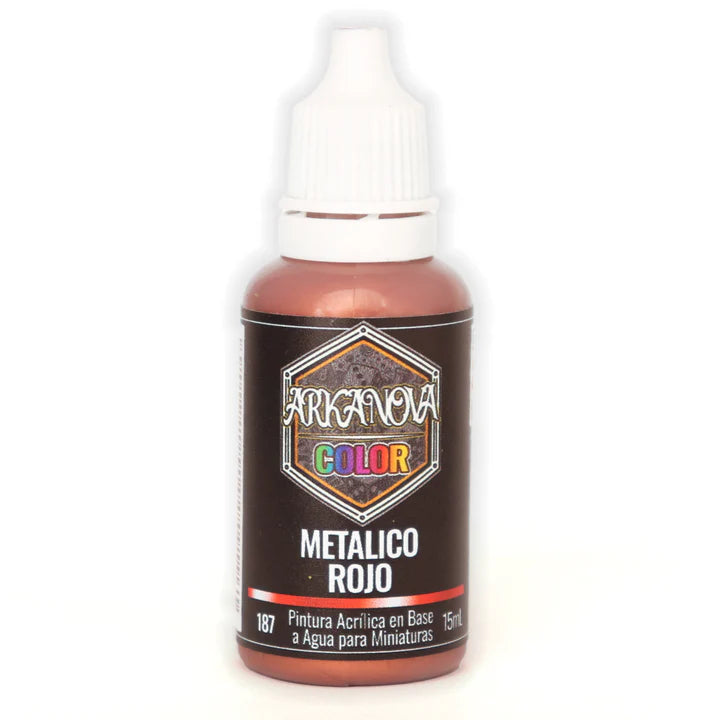 Arkanova Pintura Metálico Rojo 15 mL