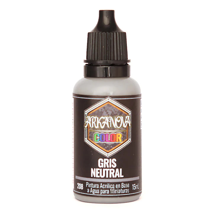 Arkanova Pintura Gris Neutral 15 mL