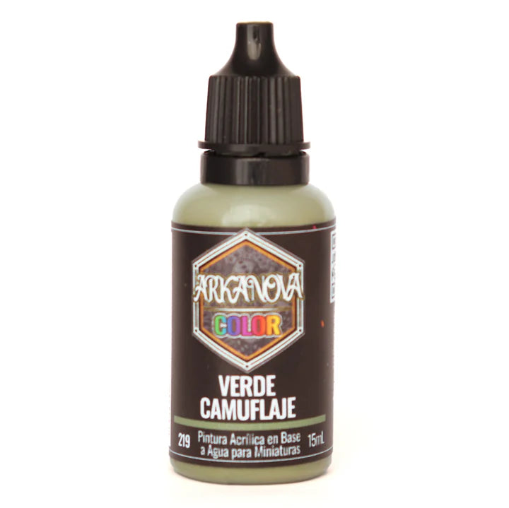 Arkanova Pintura Verde Camuflaje 15 mL