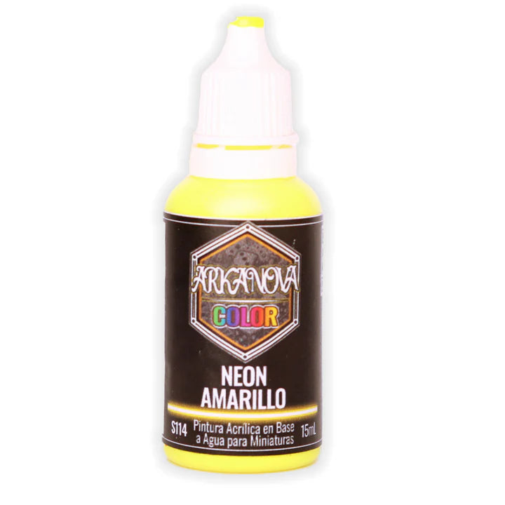 Arkanova Pintura Neon Amarillo 15 mL