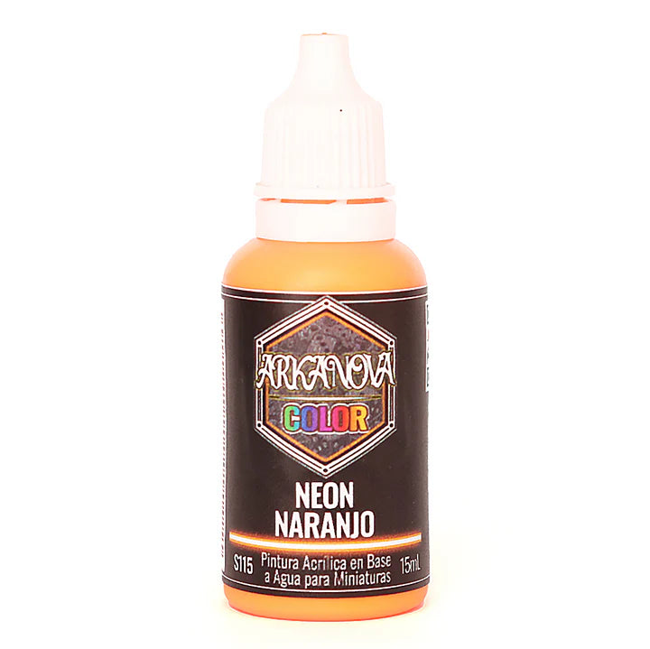 Arkanova Pintura Neon Naranjo 15 mL