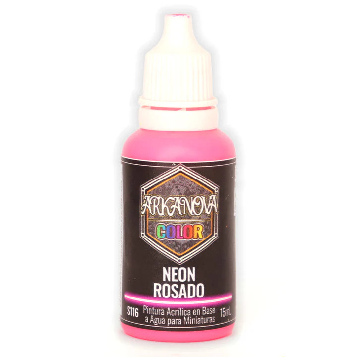 Arkanova Pintura Neon Rosado 15 mL