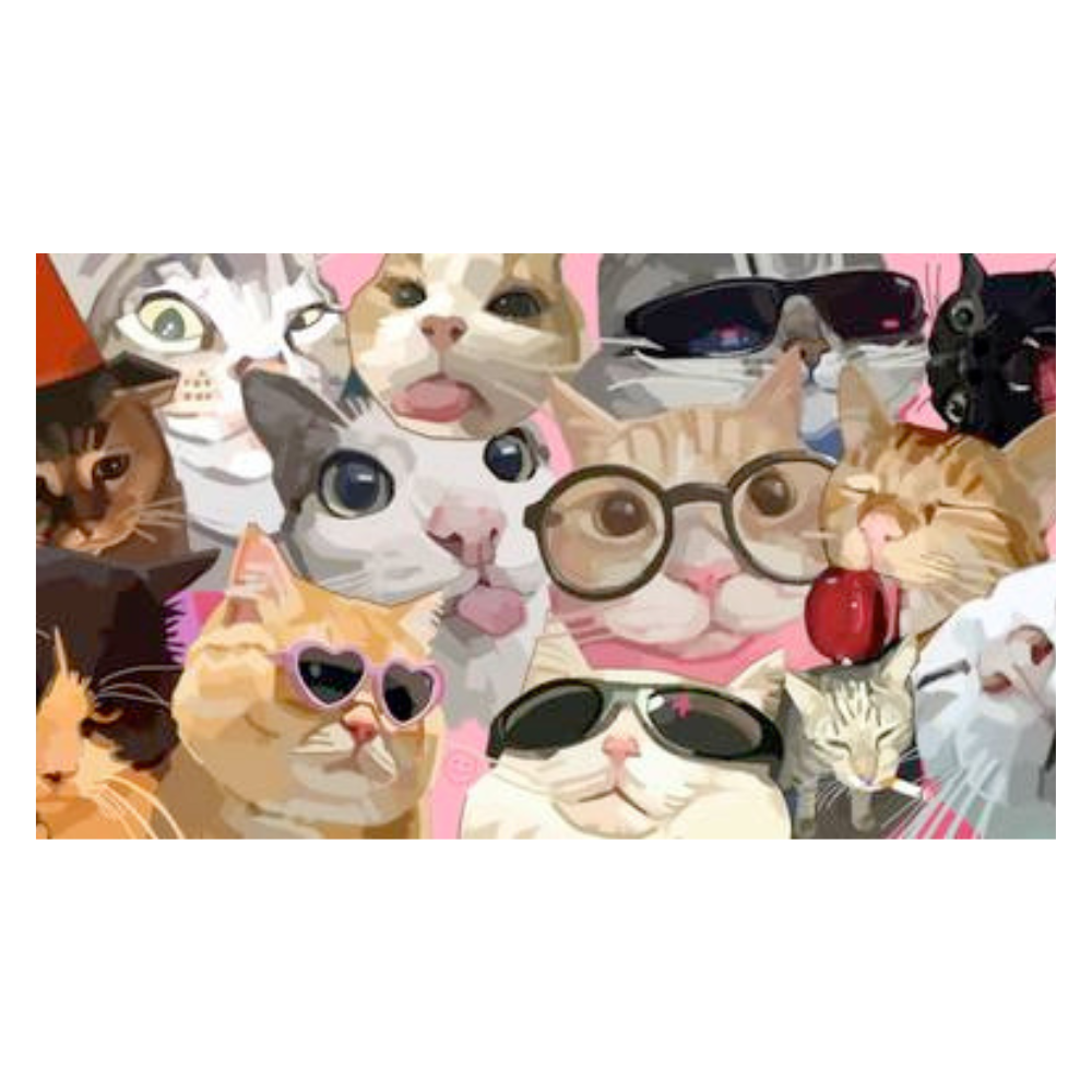 PlayMat 61x35 MousepadLab - MOOD DE GATOS