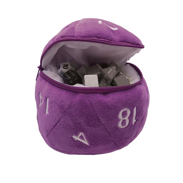 Dado D20 Plush Bag Purple