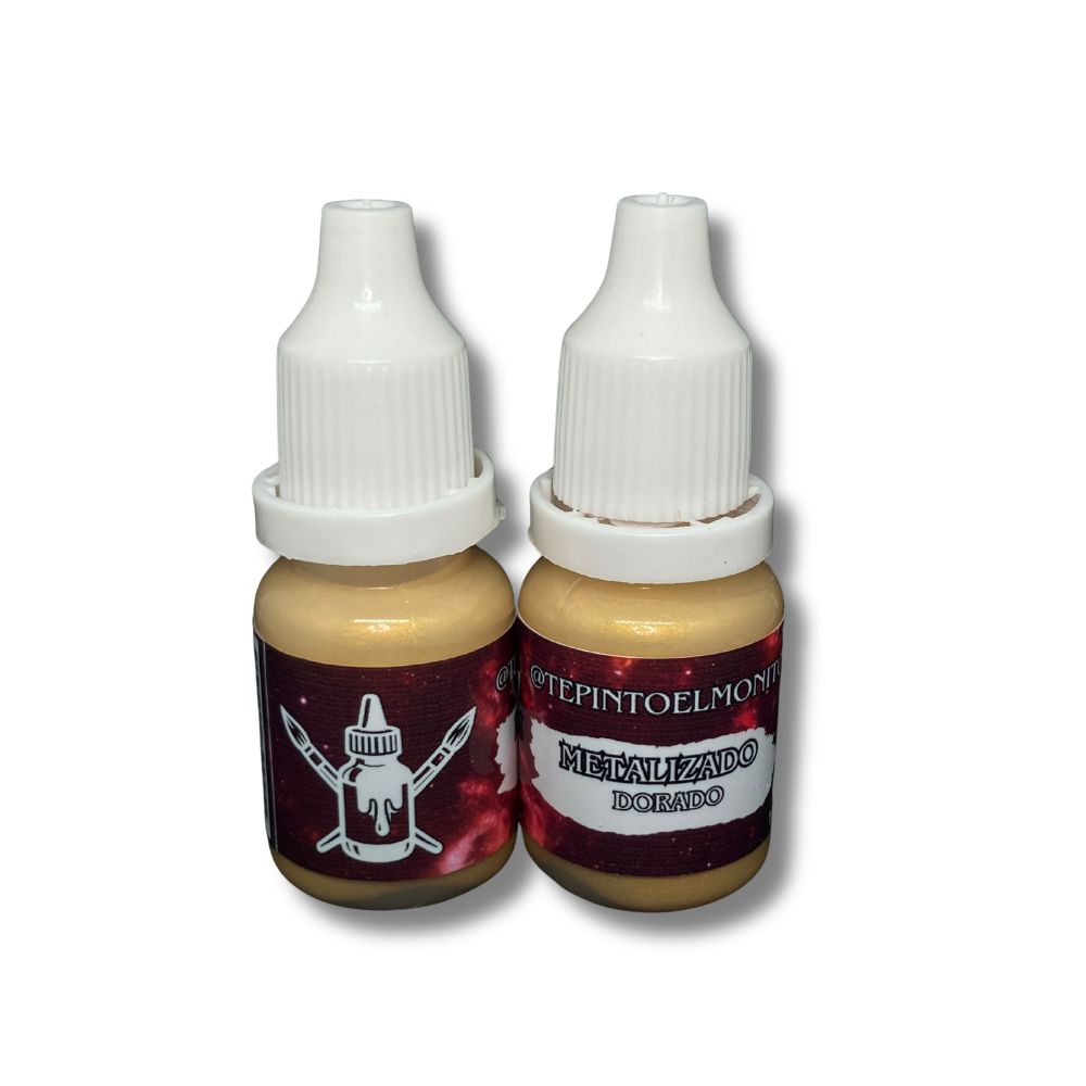 Pintura Te Pinto el Monito - Colores Métalicos 10 ml.