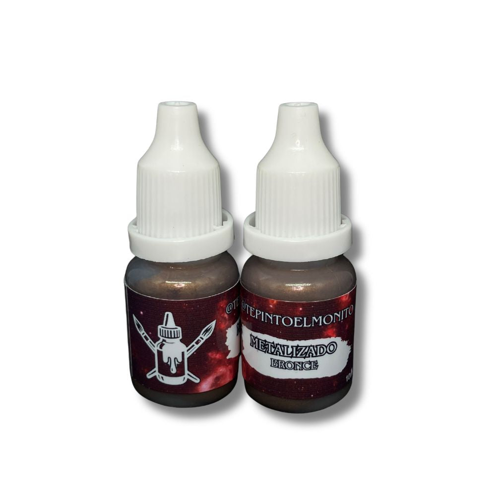 Pintura Te Pinto el Monito - Colores Métalicos 10 ml.