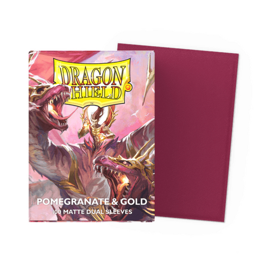 Protectores Dragon Shield Matte - Pomegranate & Gold