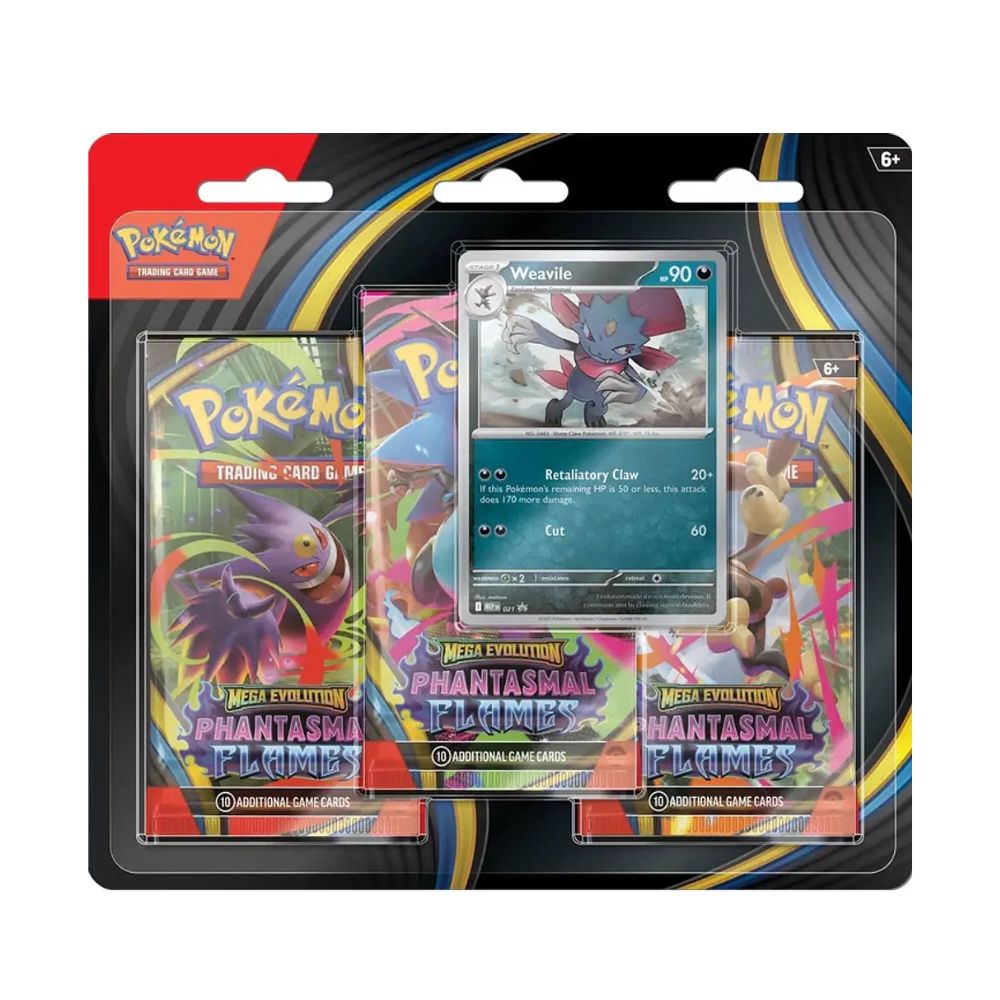 PREVENTA Mega Evolutions – Phantasmal Flames - 3-Pack Blister ING