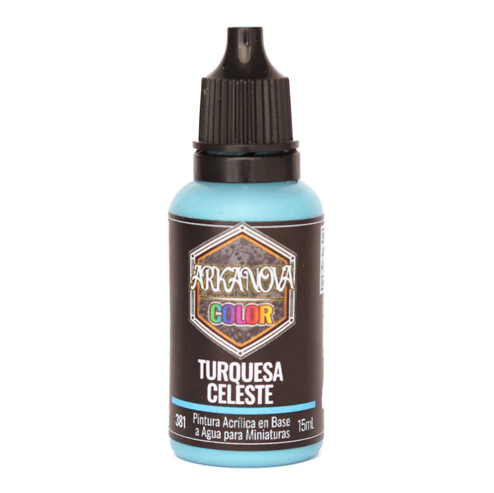 Arkanova Pintura Turquesa Celeste 15 mL