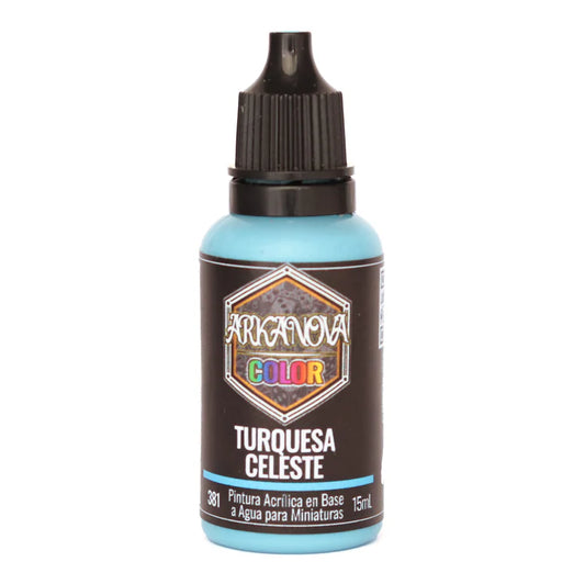 Arkanova Pintura Turquesa Celeste 15 mL