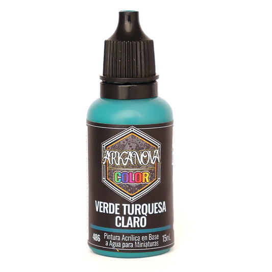 Arkanova Pintura Verde Turquesa Claro 15 mL