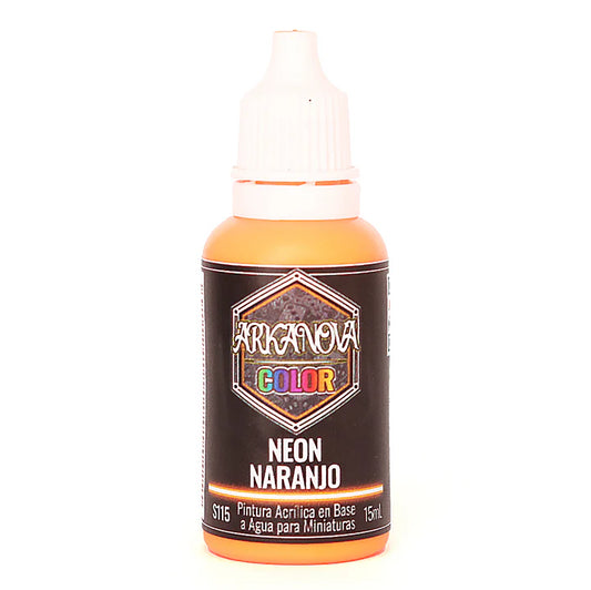 Arkanova Pintura Neon Naranjo 15 mL