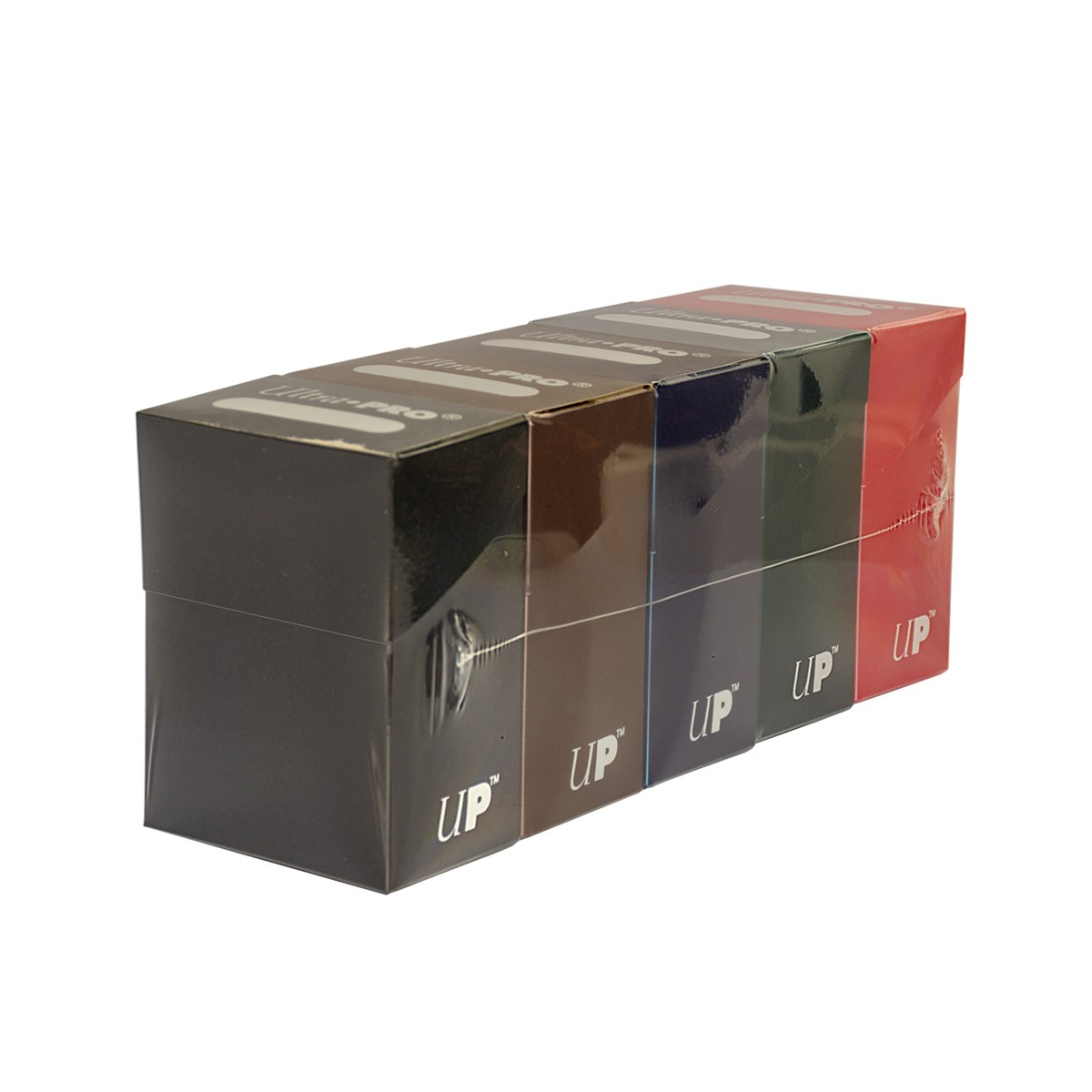 PRT Deck Box Bundle Dark Colors (Display 5 - azul, verde oscuro, negro, rojo y café)